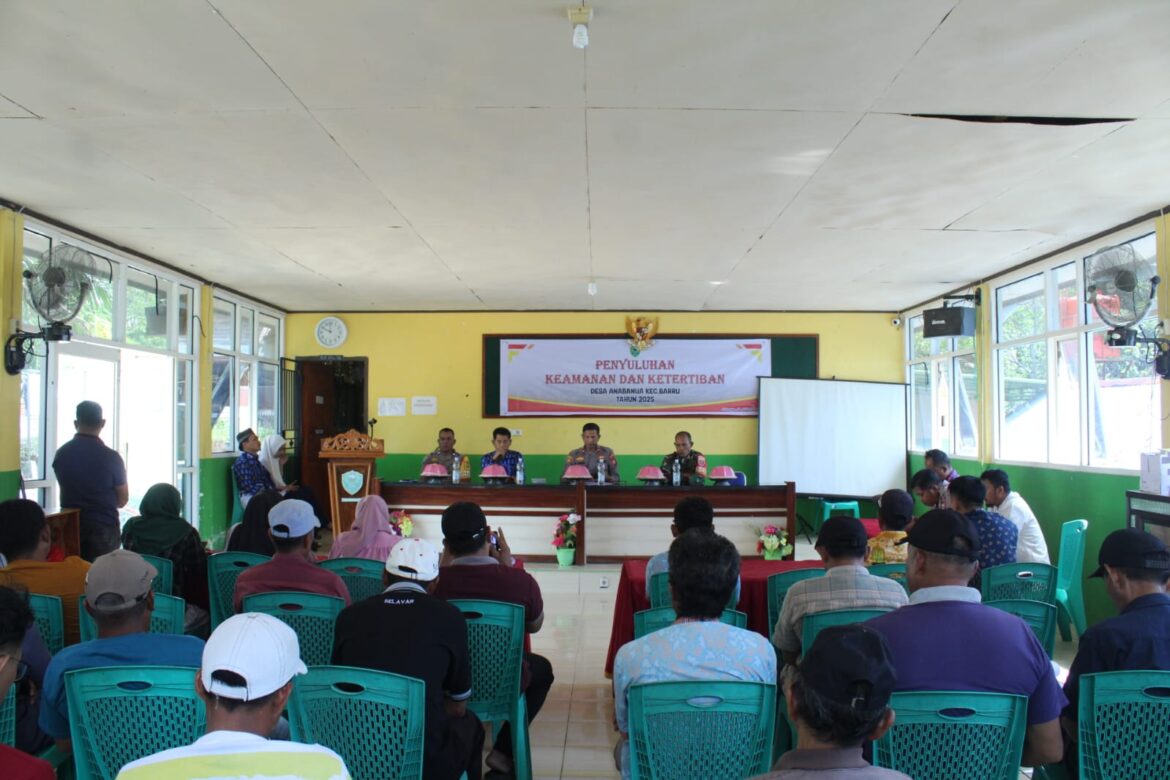 Sinergi Aparat dan Masyarakat, Kunci Utama Penyuluhan Kamtibmas di Desa Anabanua