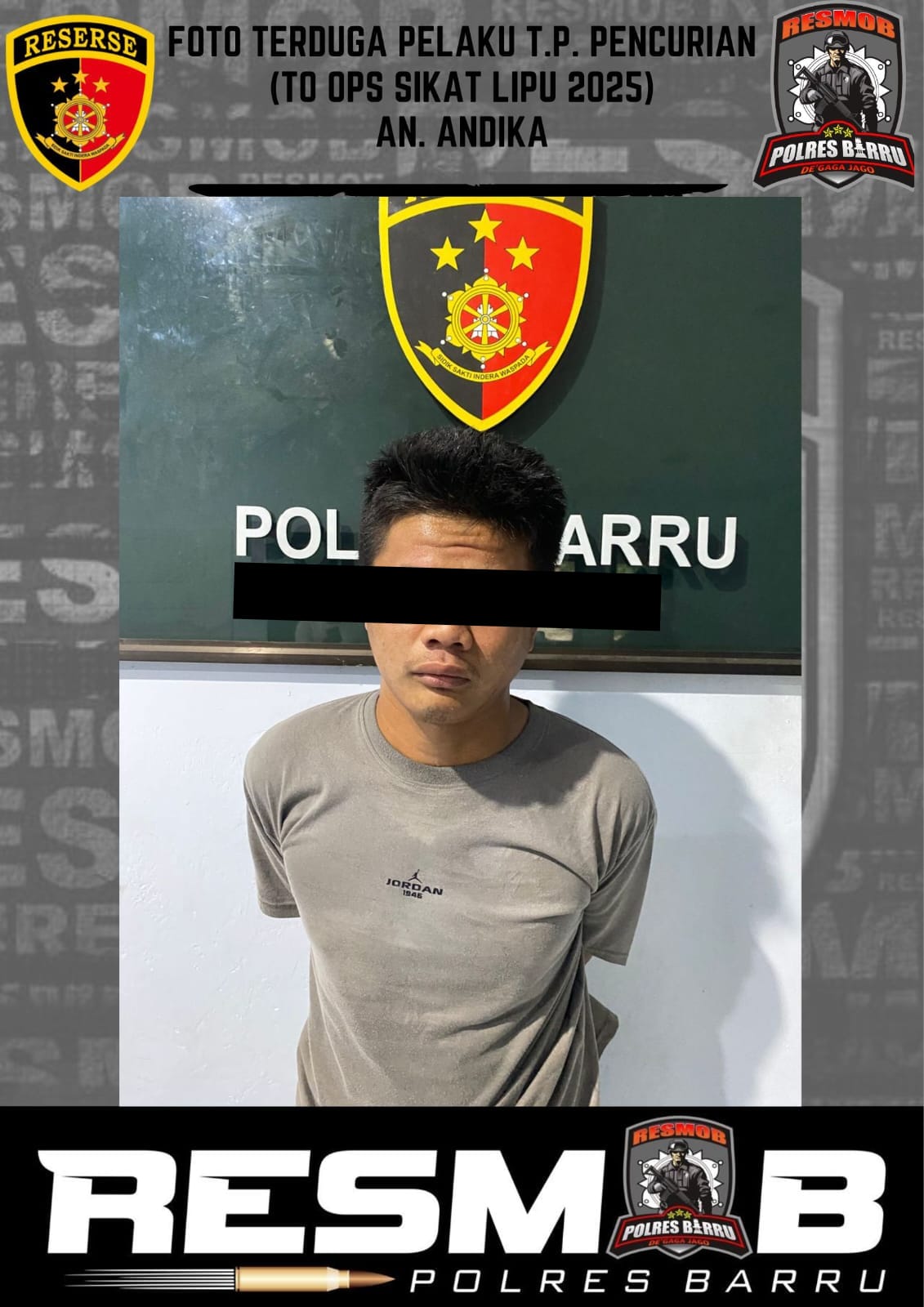 ​Terekam CCTV, Pemuda Asal Jeneponto Bobol Celengan Masjid di Barru