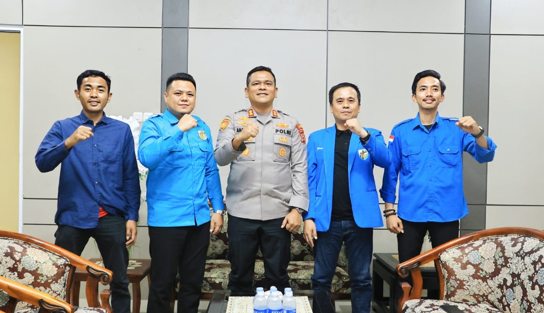 Kapolres Barru Terima Kunjungan Audiens Ketua KNPI Beserta Jajaran Pengurus