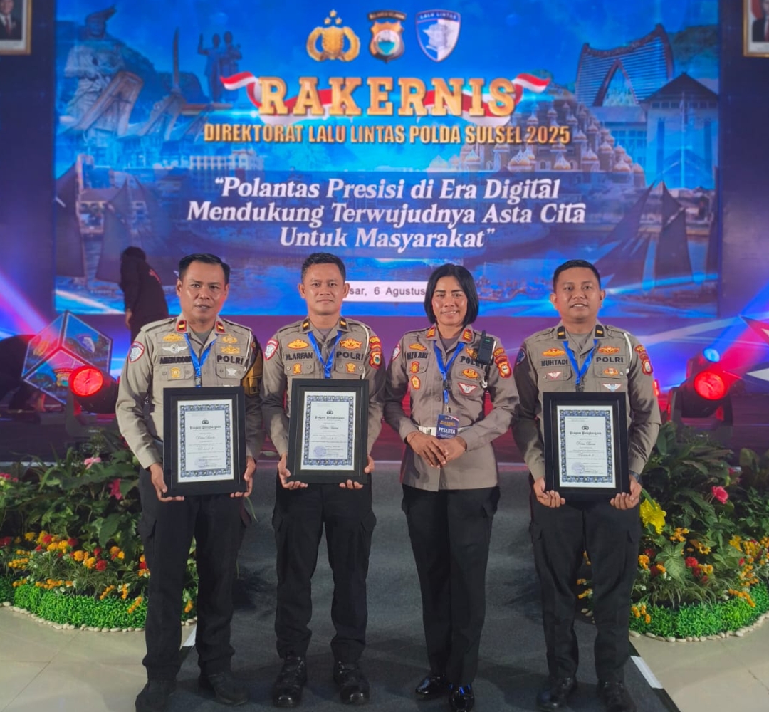 ​Polres Barru Borong Tiga Penghargaan Bergengsi dari Polda Sulsel