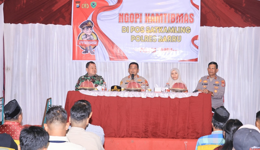 Lewat Ngopi Kamtibmas, Kapolres Barru Perkuat Sinergi dengan Masyarakat