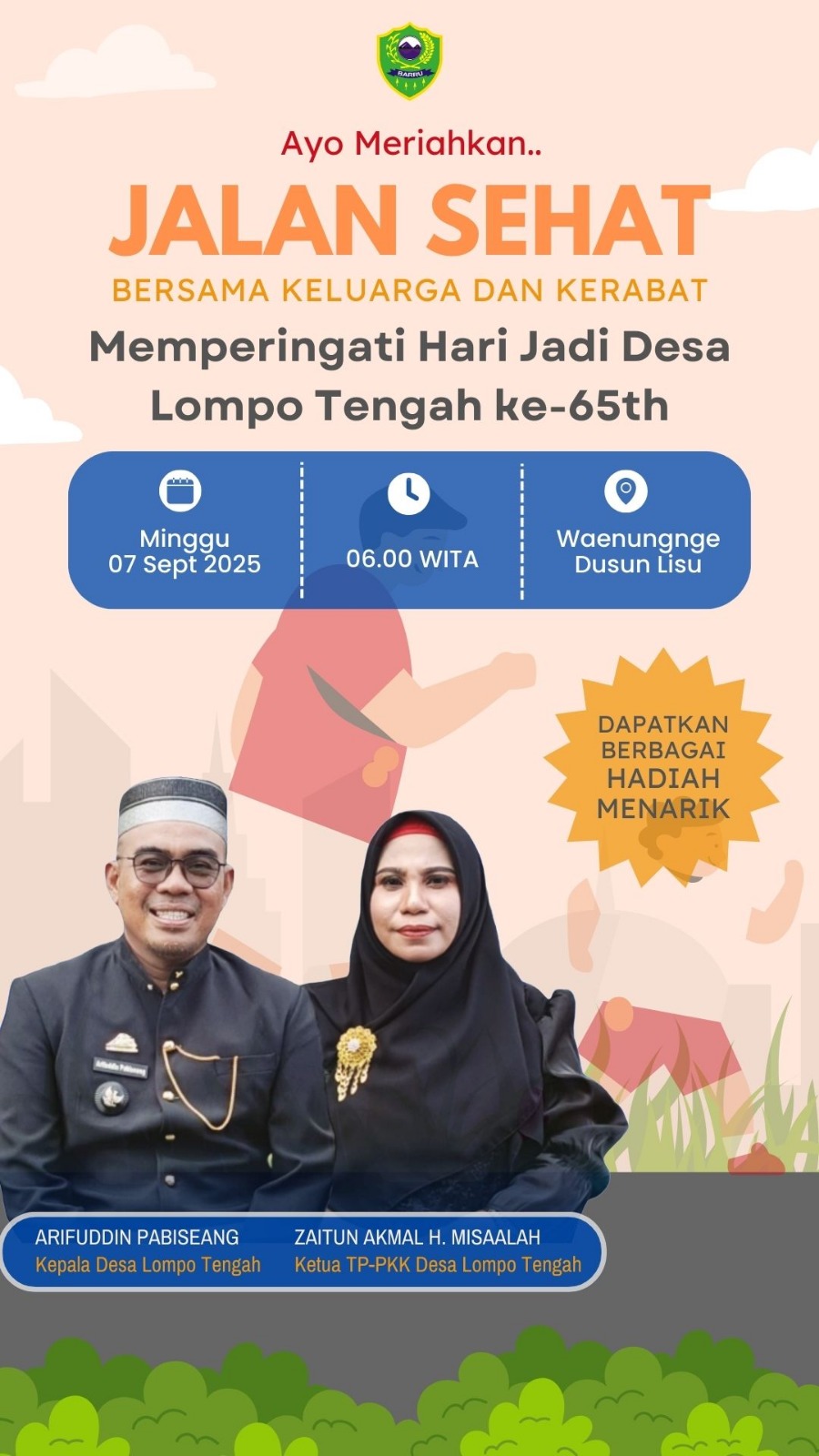 Desa Lompo Tengah Berpesta Sebulan Penuh Sambut Hari Jadi ke-65