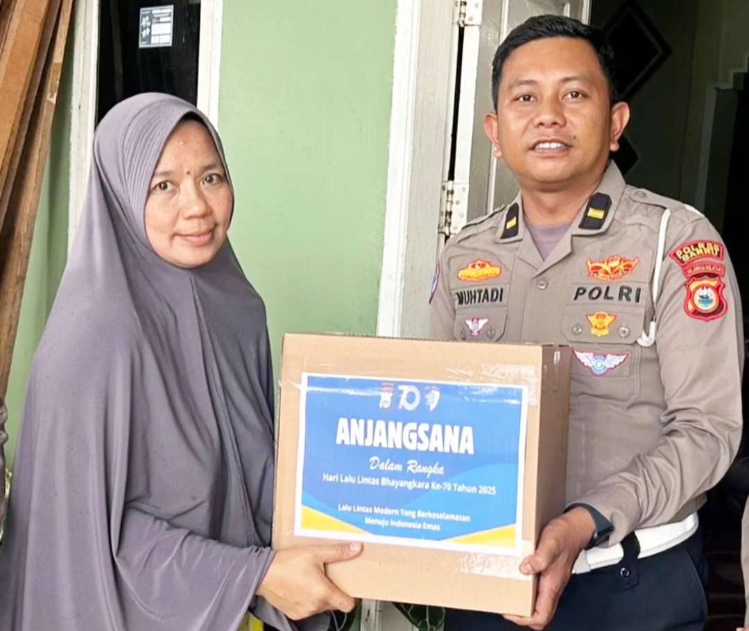 ​Satlantas Polres Barru Gelar Anjangsana dalam Rangka Hari Lalu Lintas Bhayangkara Ke-70