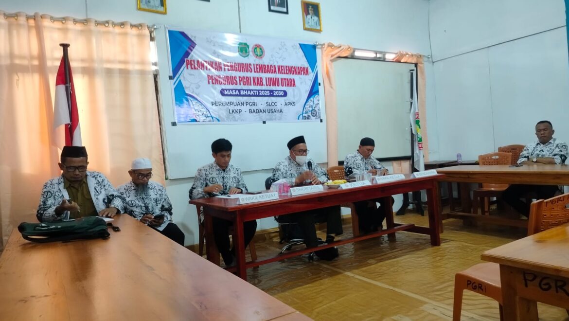 Rakor Pengurus, Ketua PGRI Luwu Utara Siap Bantu Guru Penuh Jam Sertifikasi