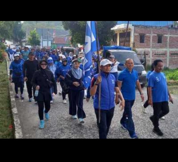 Jalan Santai dan Senam Sehat PAN Wajo Meriahkan HUT ke-27