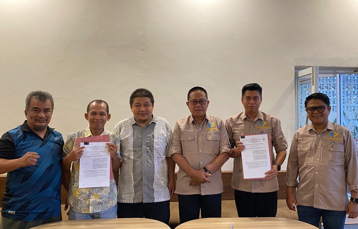 Donkrak PAD, Perumda Simpurusiang dan PT Lutim Gemilang Teken PKS Peningkatan Usaha dan Penjualan Tambang Galian C