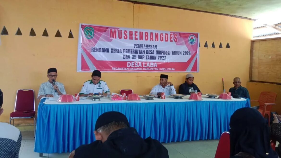 Masyarakat Menyuarakan Aspirasinya, Desa Laba Susun RKP Desa TA. 2026 Dan RKPD TA. 2027