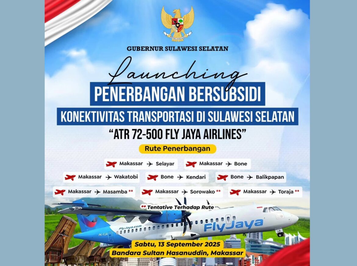 Andi Rahim Apresiasi Dibukanya Penerbangan Makassar – Masamba Pakai Pesawat ATR72-500.