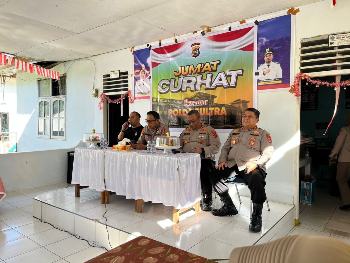 *Jumat Curhat Polda Sultra di Kelurahan Anggoeya, Warga Keluhkan Tawuran, Balapan Liar, dan Peredaran Narkoba*