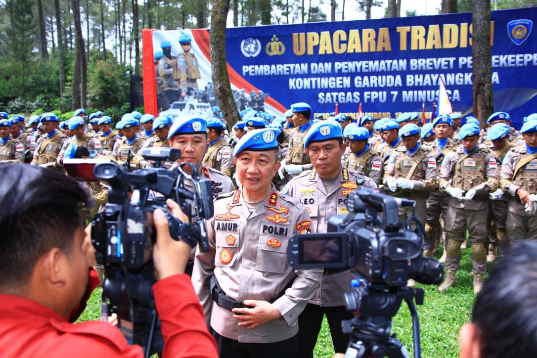 FPU 7 MINUSCA Siap Berangkat Ke Africa Tengah, Kadivhubinter Polri : Misi Perdamaian, Polri Terlatih