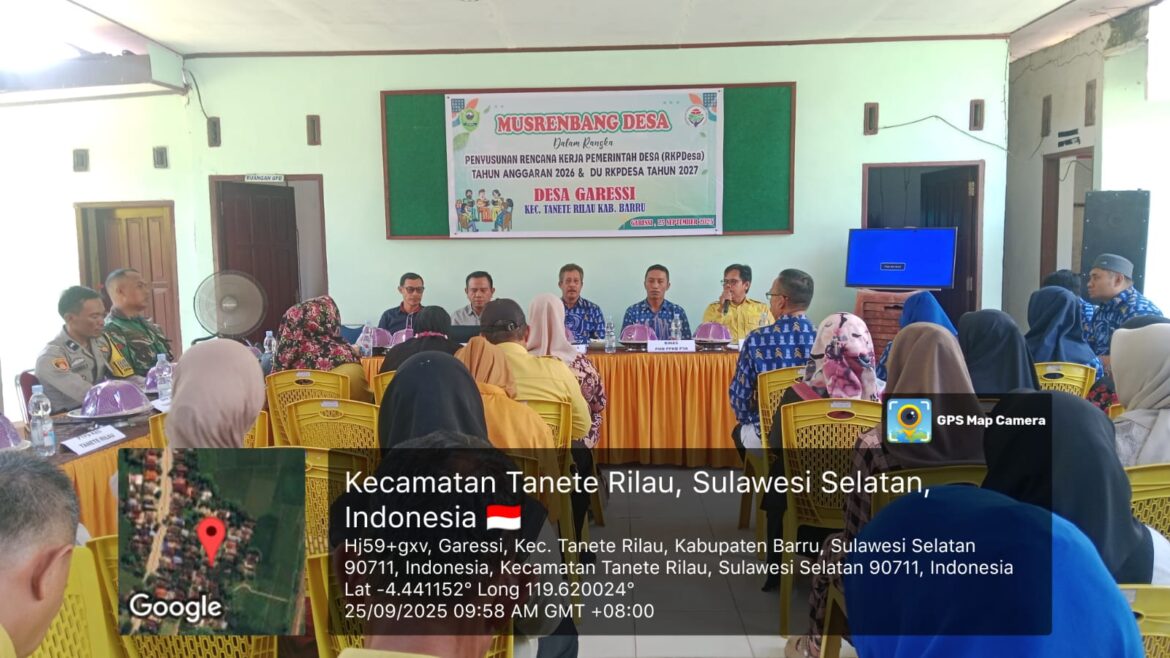 Musrenbang Desa Garessi, Pondasi Pembangunan Tahun 2026-2027