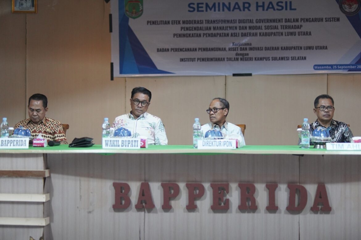 Percepatan Sistim Digitalisasi Pengelolaan PAD Di Kabupaten Luwu Utara Sangat Diperlukan.