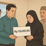 PNM Serahkan Santunan Rp 50 Juta, Asuransi ,Dan Rp 100 Juta Biayai Tahlilan Keluarga Hijrah