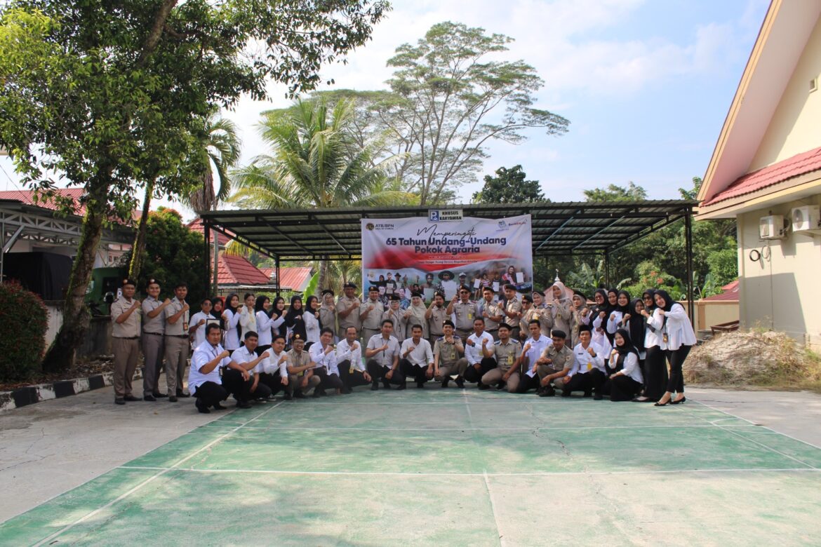 Kantor ATR / BPN Luwu Utara Gelar Upacara HANTARU ke-65: Tanah Terjaga, Ruang Tertata, Wujudkan Astacita