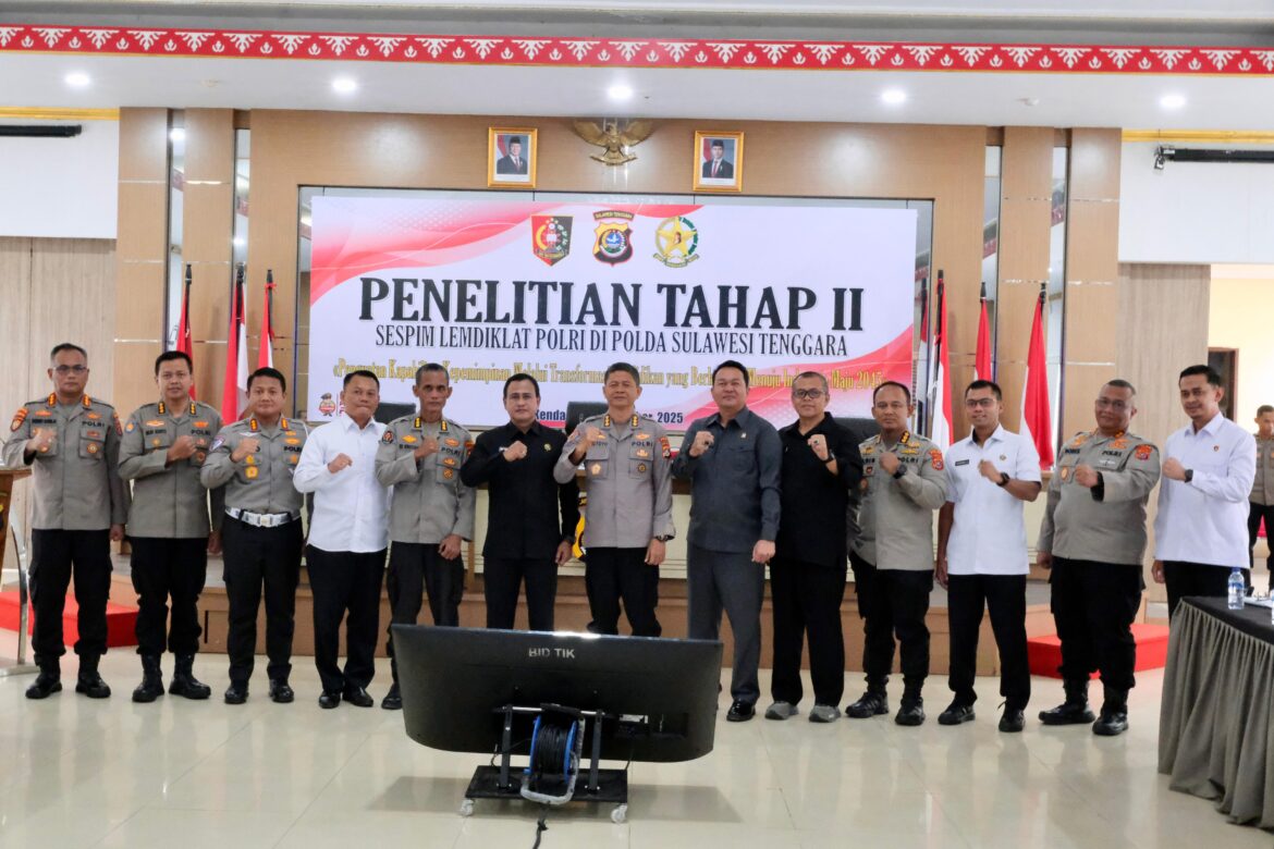 *Tim Sespim Lemdiklat Polri Laksanakan Penelitian Tahap II di Polda Sultra*