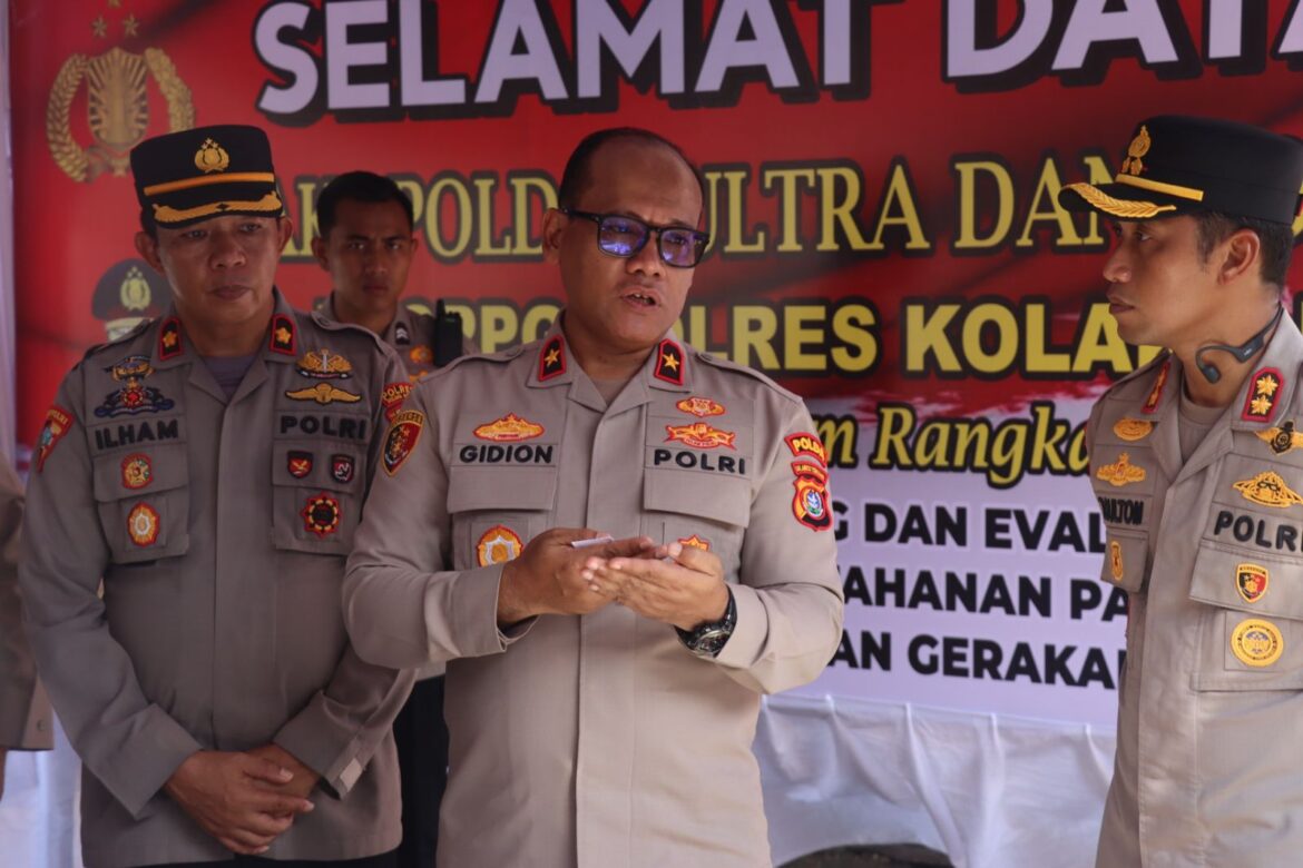 *Wakapolda Sultra Kunjungan Kerja di Polres Kolaka Utara, Fokus pada Monitoring Program Prioritas Pemerintah*
