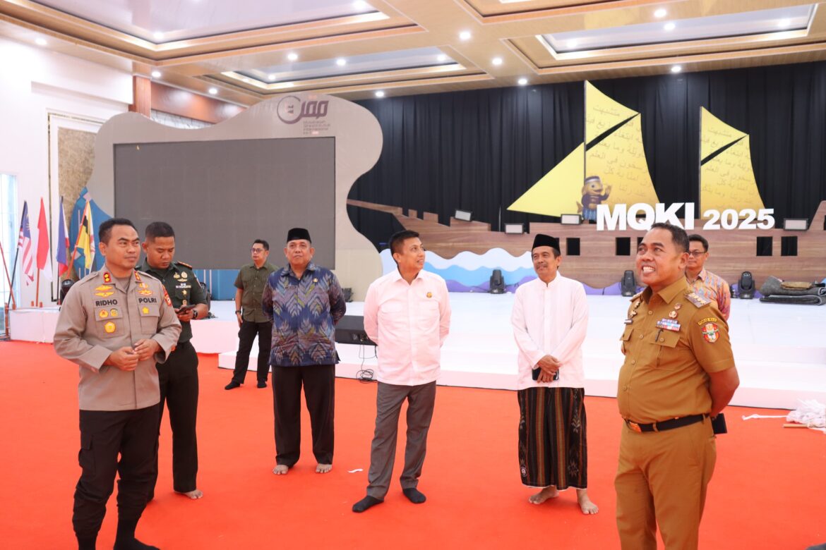 Bupati Andi Rosman didampingi Forkopimda Pantau Tiga Lokasi MQK dan MQKN Jelang Pembukaan : Insya Allah Semua Sudah Siap