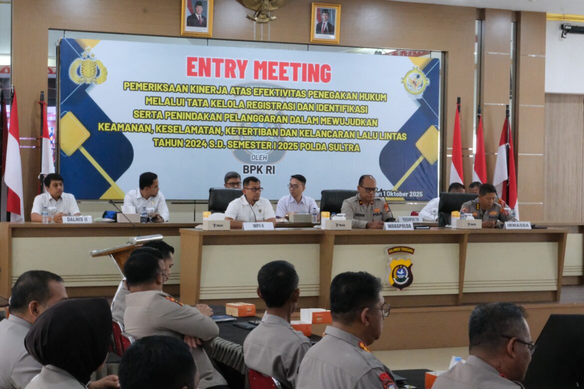 *Polda Sultra Gelar Entry Meeting Pemeriksaan Kinerja Bersama BPK RI*