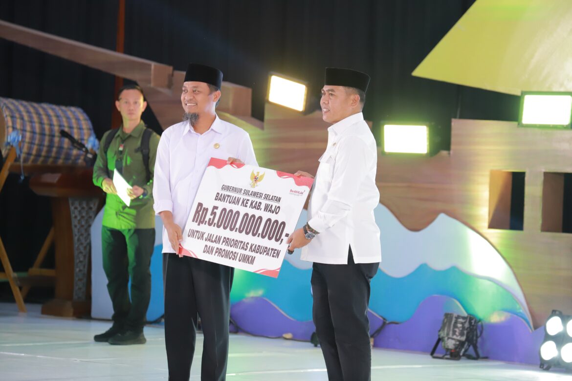 Bupati Andi Rosman Hadiri Pembukaan MQK di Ponpes As’adiyah Macanang Wajo, Gubernur Beri Bantuan Rp5 Miliar dan Janji Aerodrome