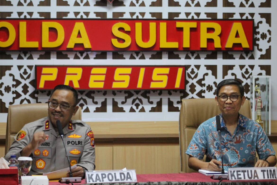 Kapolda Sultra Terima Kunjungan Tim Visitasi Nominator Male Award In Support of UN “He For She” Movement