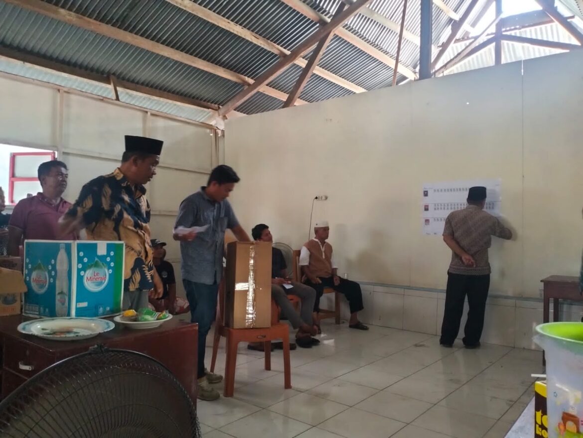 Pilkadus Tarue Desa Buangin, Di Ikuti 3 Calon Terkuat Memperebutkan Suara Masyarakat.