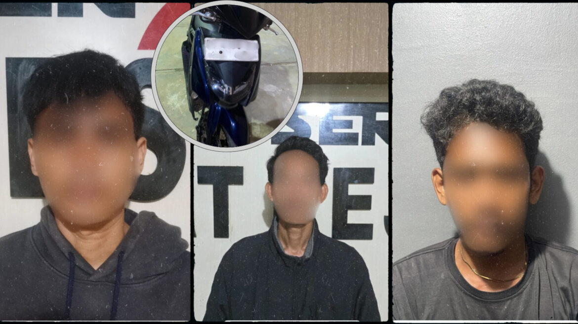 Tim Buser77 Polresta Kendari Ringkus Tiga Pelaku Curanmor, Ungkap Aksi Kejahatan Berantai
