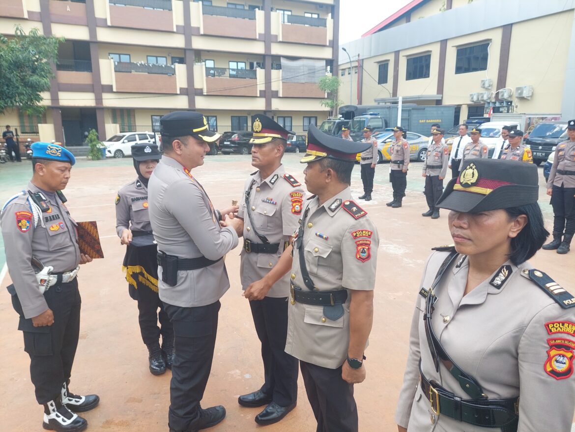 Rotasi Jabatan Polres Gowa, Kapolres Pimpin Sertijab Pejabat Utama dan Kapolsek Jajaran