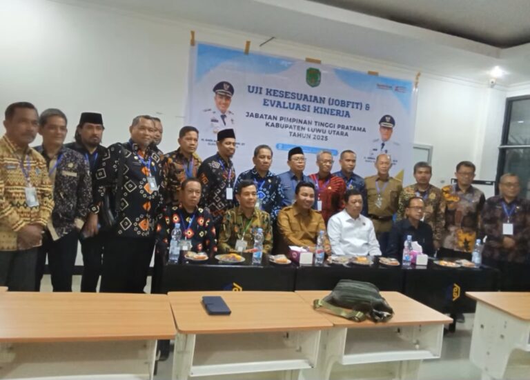 Penataan Birokrasi, Pejabat Lingkup Pemda Lutra Jalani Job fit Jabatan Pimpinan Tinggi Pratama.