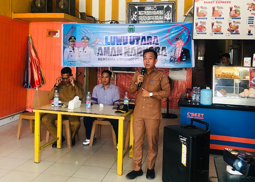 Gelar Sosialisasi Luwu Utara Aman Narkoba, Badan Kesbangpol Sasar Seluruh Kecamatan