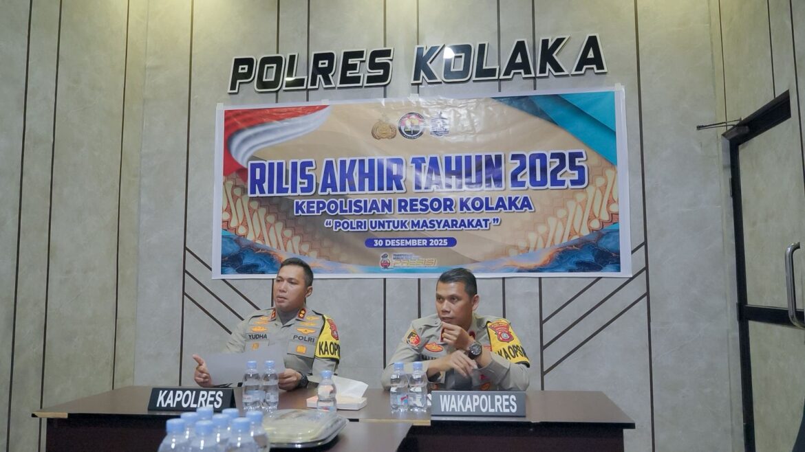 Polres Kolaka Catat Prestasi Gemilang Sepanjang 2025, Kriminalitas Turun, Pengungkapan Kasus Meningkat, Laka Lantas Menyusun Drastis