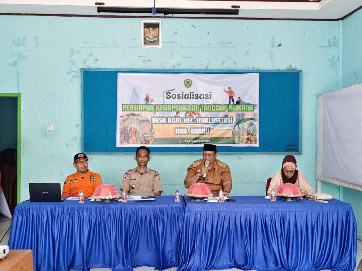 ​Siaga Bencana, Desa Bojo Perkuat Tim Reaksi Cepat dan Mitigasi Lokal di Baruga Pettu Ada