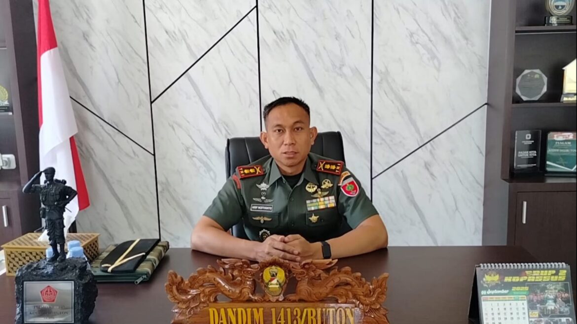 Klarrifikasi Dandim 1413/Buton terkait dugaan perbuatan Asusila Prajurit a.n. Pratu La Ode Yogi Sarifudin.