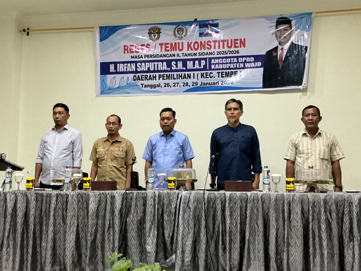 Ratusan Warga Tempe Titip Harapan ke H. Irfan Saputra: Dari Jembatan hingga Lampu Jalan”