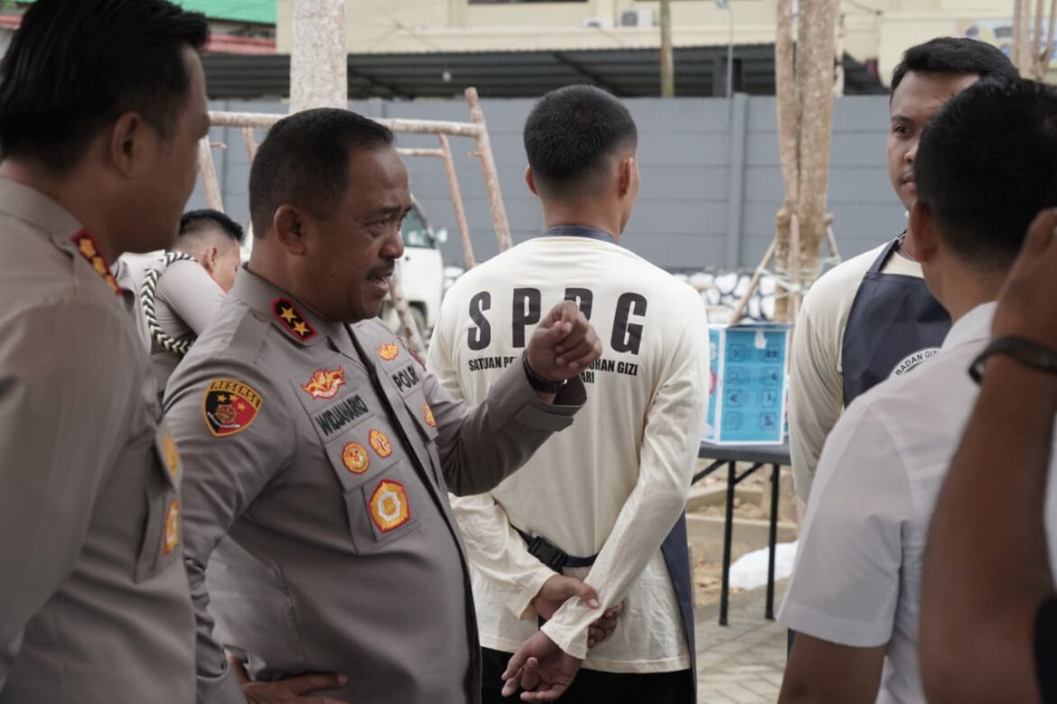 Kapolda Sultra Tinjau Pembangunan SPPG Polri di Polresta Kendari
