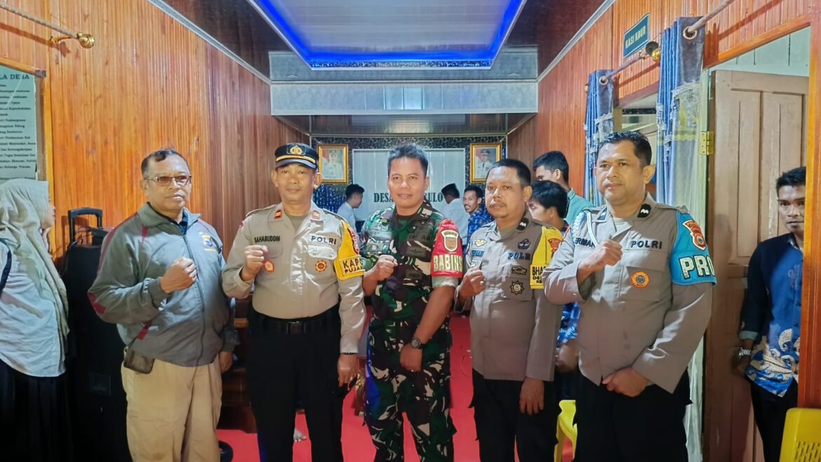 Pantau Tahapan Pilkades, Kapolsek Pujananting Pastikan Situasi Kamtibmas Tetap Kondusif