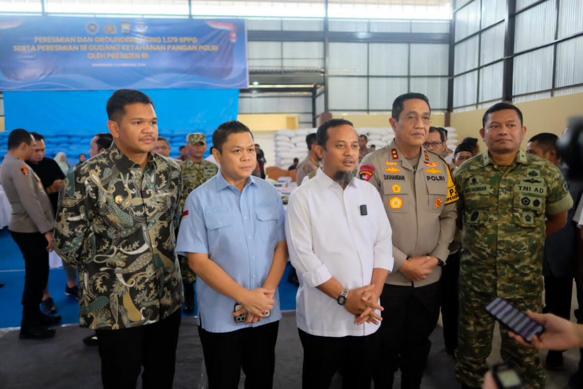 *Diresmikan Presiden Prabowo, Bupati Bantaeng Dampingi Gubernur dan Kapolda Sulsel Saksikan Peresmian SPPG Polri