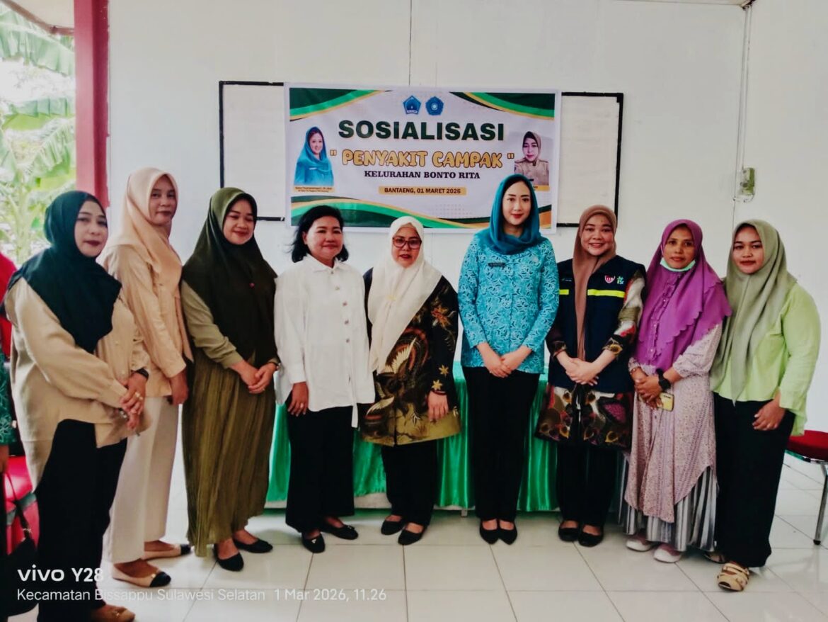 *Bersama Dinas Kesehatan, TP PKK Bantaeng Perkuat Edukasi Bahaya Campak