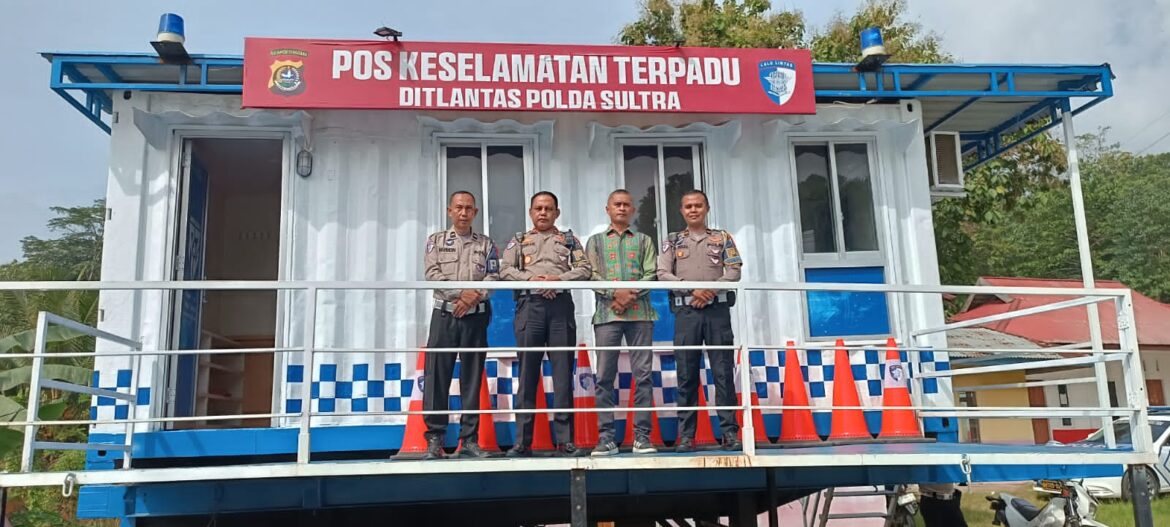 Ditlantas Polda Sultra Dirikan Pos Mobile Keselamatan Terpadu, Perkuat Pelayanan Lalu Lintas*