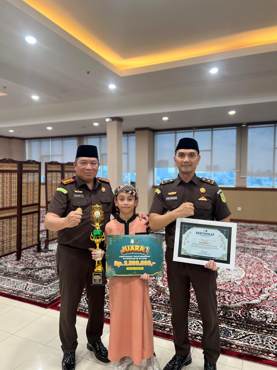 Kejari Gowa Sabet Juara 1 Di Ajang Pildacil Pelita  Ramadhan Kejaksaan Tinggi Sulsel