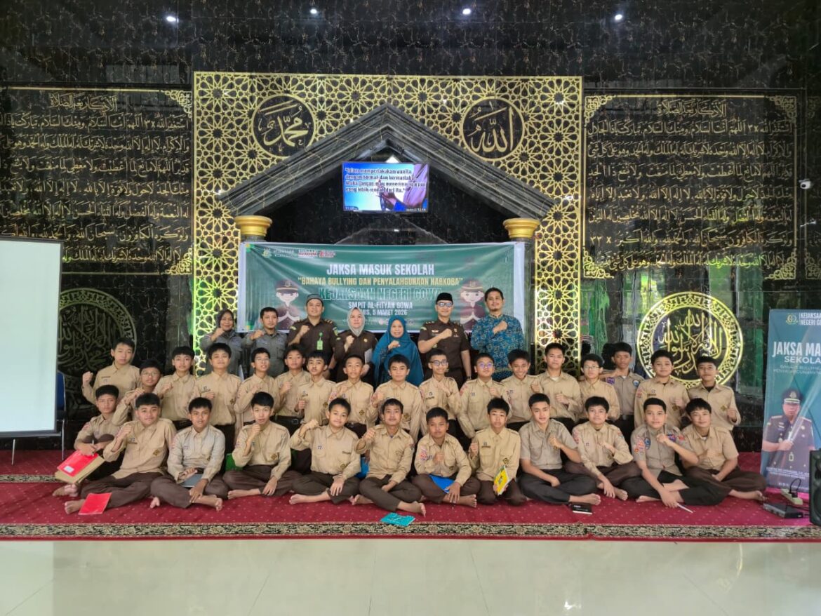 Bentuk Karakter dan Kesadaran Hukum Yang Kuat di Kalangan Pelajar Kejari Gowa Gelar Penyuluhan Hukum