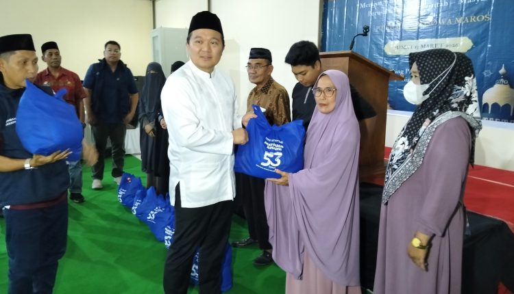 Rayakan Ulang Tahun di Barru, Bosowa Bagikan 5 Ton Beras untuk 15 Desa