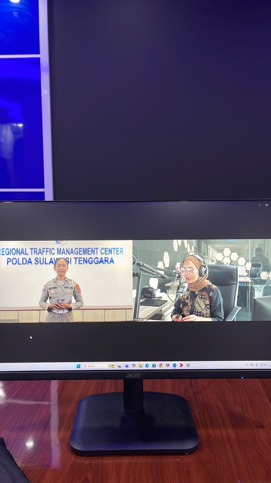 Ditlantas Polda Sultra Hadirkan Informasi Lalu Lintas Aktual Lewat Live Report Bersama RRI Kendari