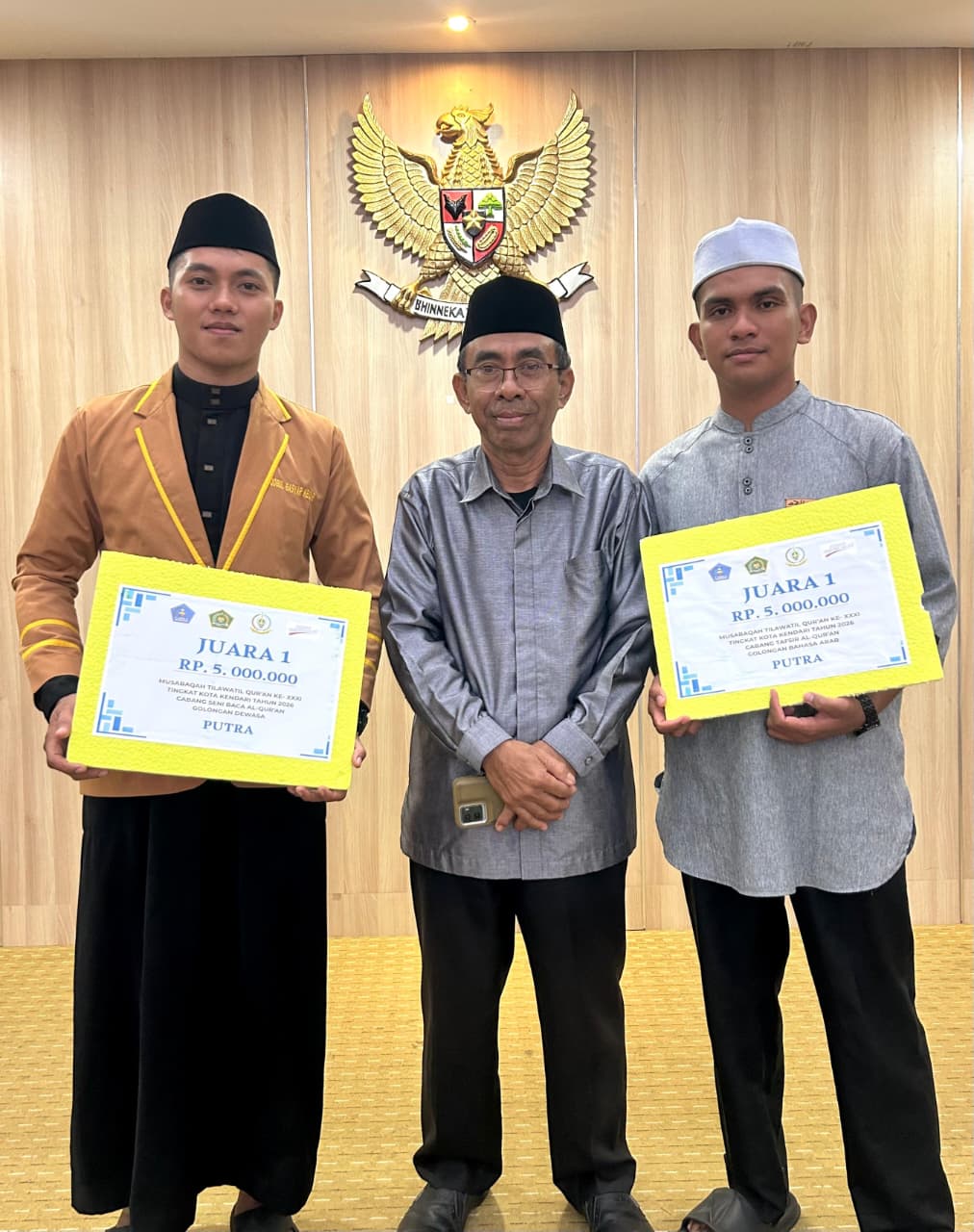 Anggota Satbrimob Polda Sultra Raih Juara 1 MTQ Kendari 2026