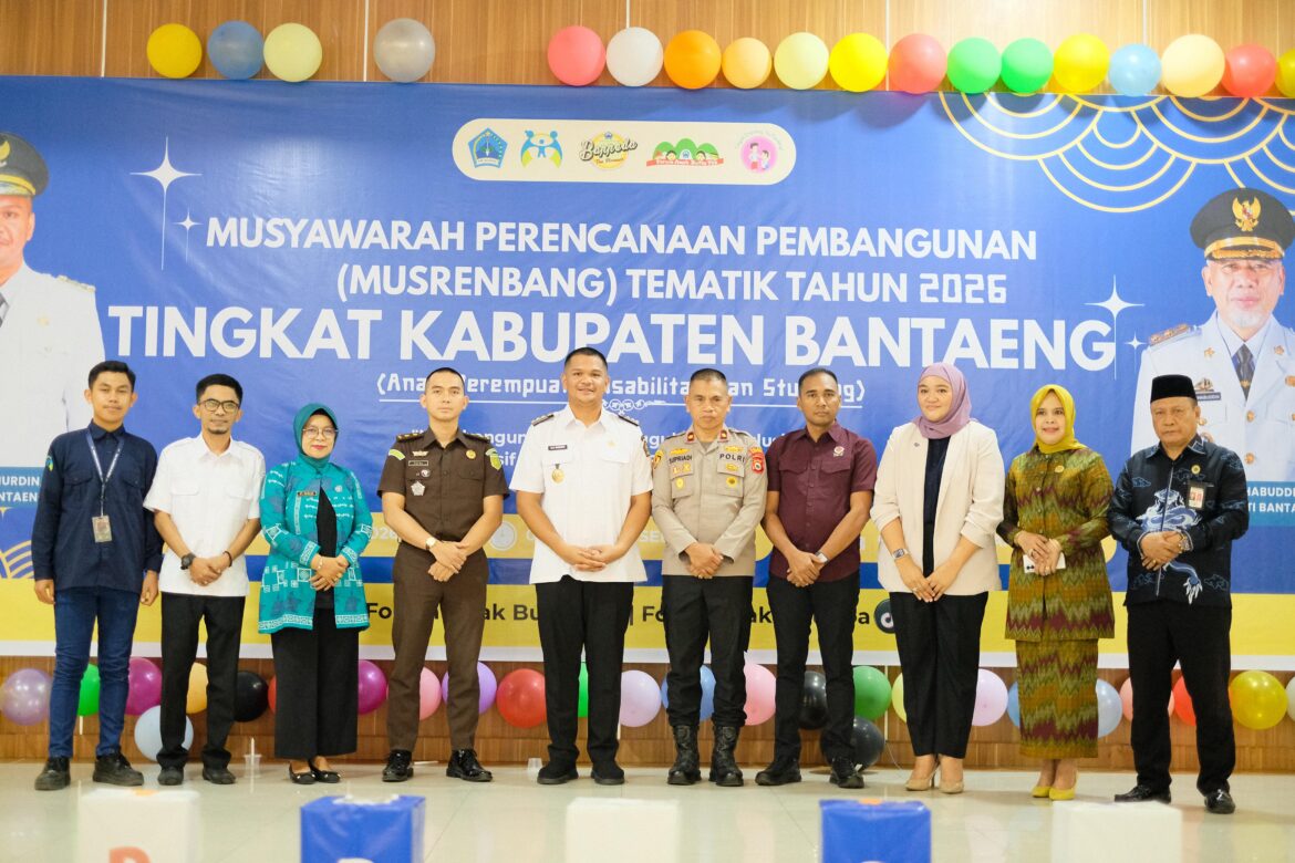 Musrenbang Tematik 2026 Resmi Dibuka, Bupati Bantaeng Fokus pada Isu Anak, Perempuan, Disabilitas dan Stunting