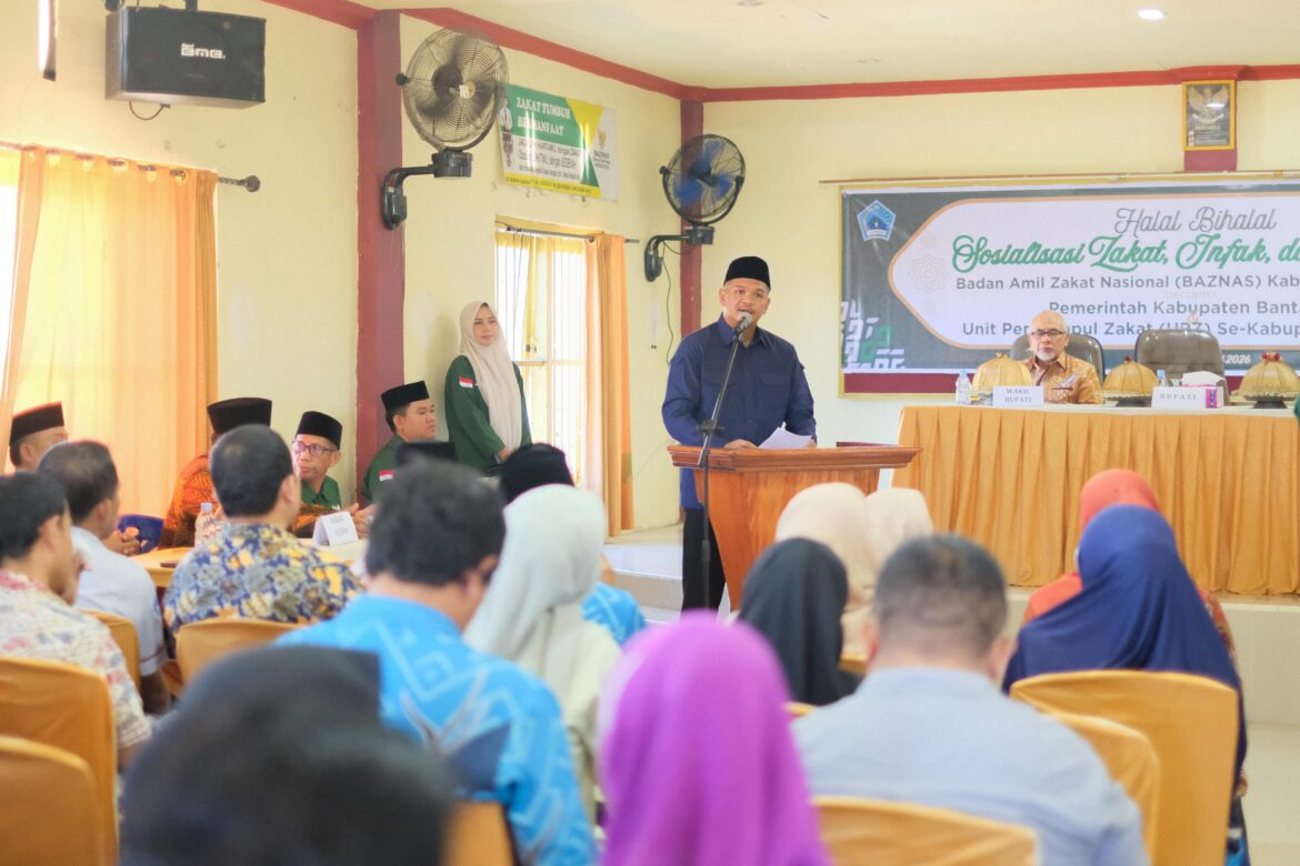 Bupati dan Wakil Bupati Bantaeng Hadiri Halal Bihalal dan Sosialisasi Zakat, Infak dan Sedekah Baznas