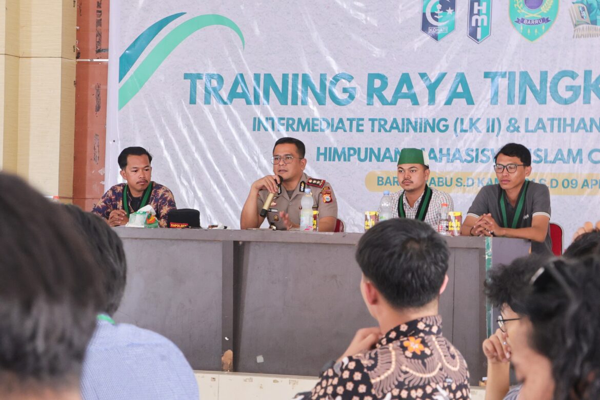 ​Kapolres Barru Tekankan Integritas dan Fungsi Pengawasan dalam Training Raya Nasional HMI