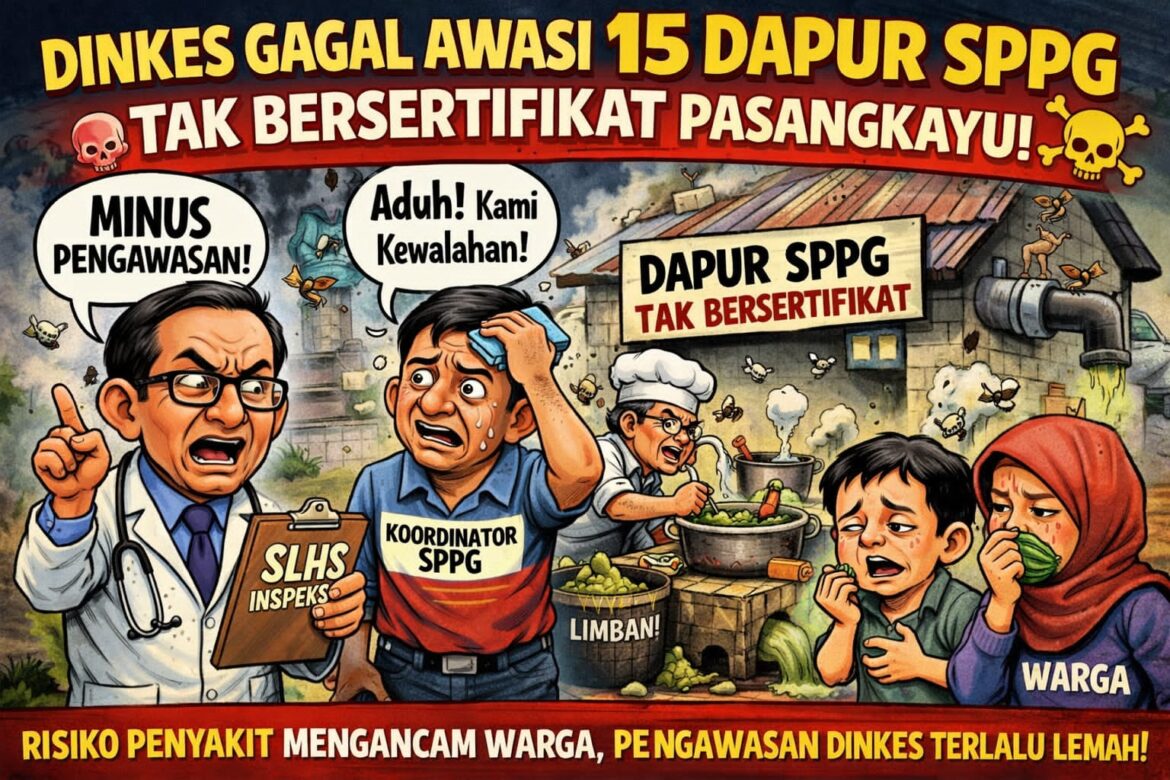 Waduh Parah,,,15 Dapur SPPG di Pasangkayu Tak Bersertifikat SLHS 