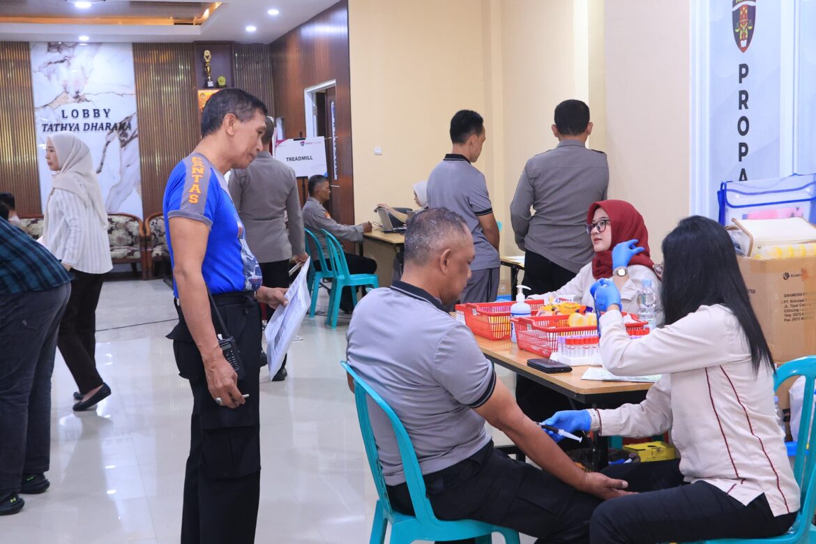 Tim Biddokes Polda Sulsel Gelar Pemeriksaan Kesehatan Berkala Personel Polres Barru Tahun 2026