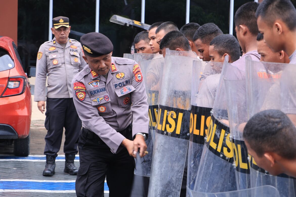 Perkuat Kompetensi, Siswa Latja SPN Batua Gelombang I TA 2026 Gelar Latihan PHH di Polres Barru