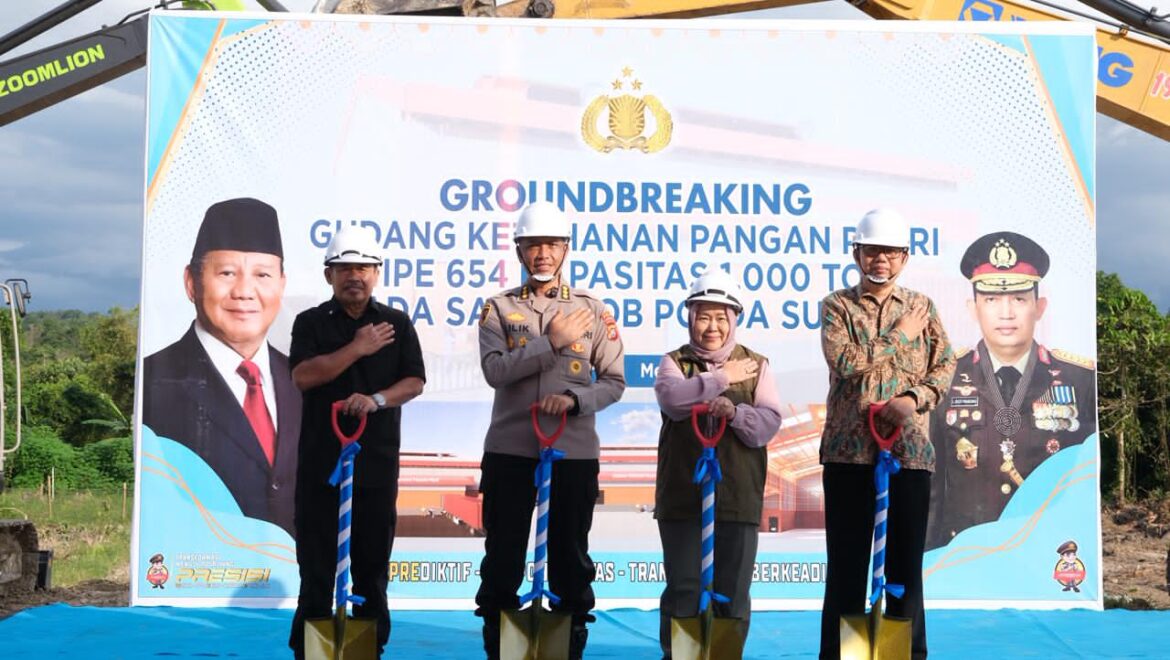 *Ground Breaking Gudang Ketahanan Pangan Polri Tipe 654 Kapasitas 1.000 Ton di Satbrimob Polda Sultra, Dukung Program Nasional Ketahanan Pangan*